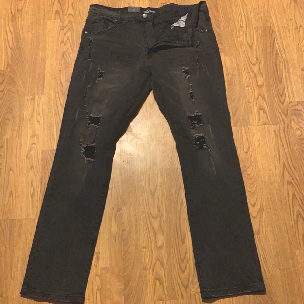 True Luck Denim Dark Wash w/Distressing